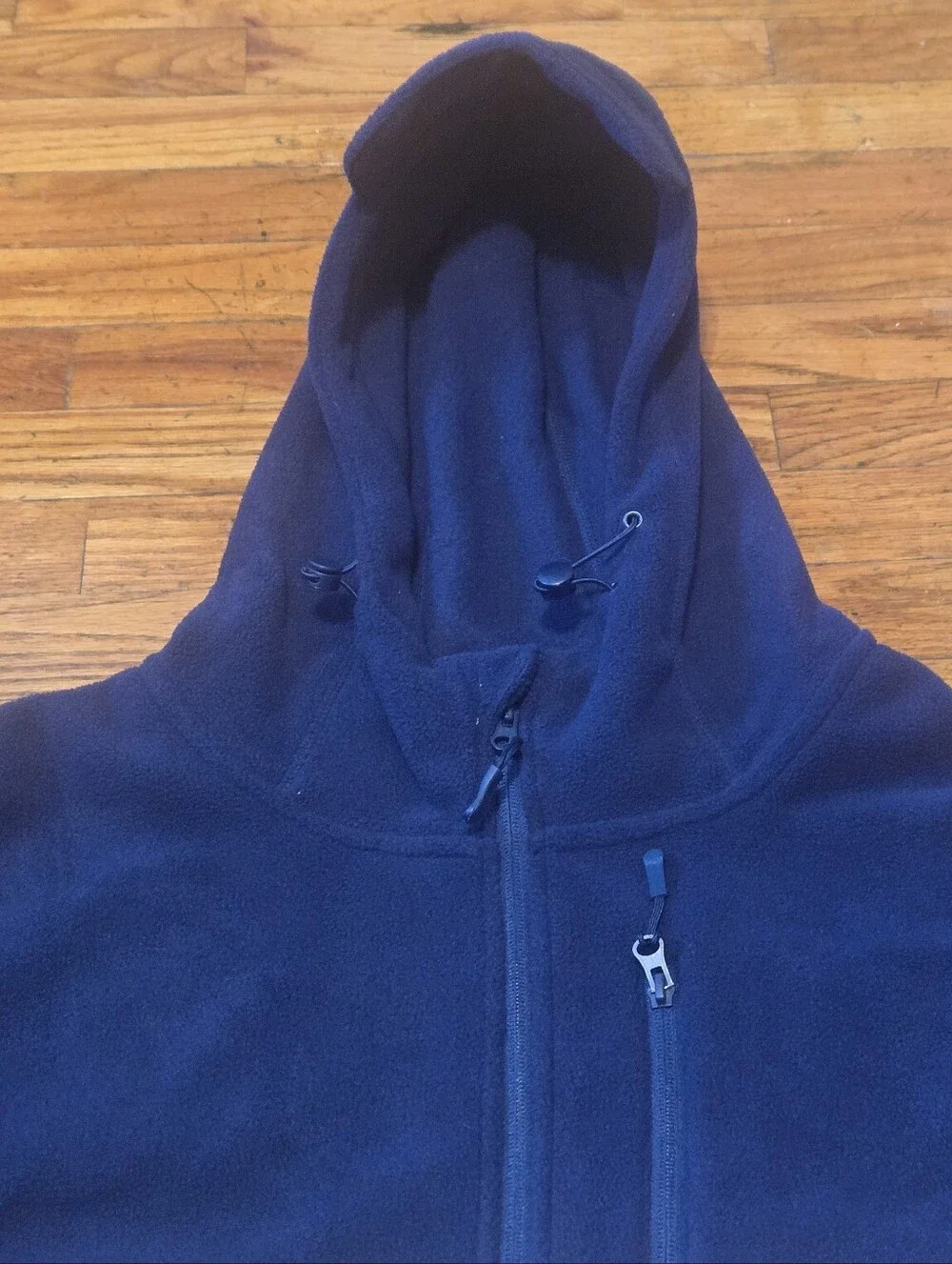 Bearskin Tactical Hoodie 4.0 Mens Blue Full Zip Fleece Sweatshirt Jacket- XL